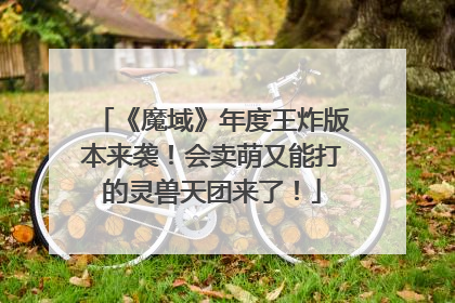 《魔域》年度王炸版本来袭！会卖萌又能打的灵兽天团来了！