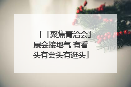 「聚焦青洽会」展会接地气 有看头有尝头有逛头