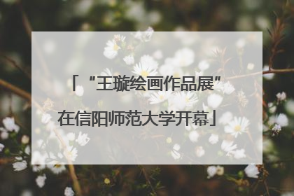 “王璇绘画作品展”在信阳师范大学开幕