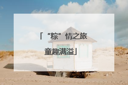“粽”情之旅 童趣满溢