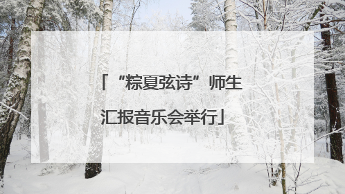 “粽夏弦诗”师生汇报音乐会举行