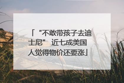 “不敢带孩子去迪士尼” 近七成美国人觉得物价还要涨
