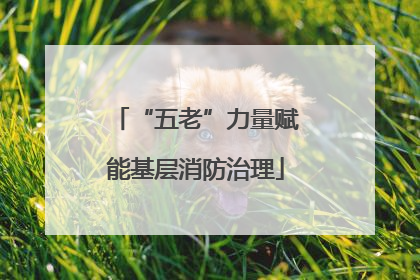 “五老”力量赋能基层消防治理