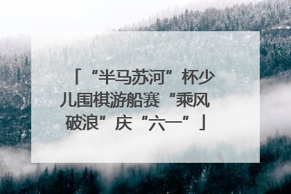 “半马苏河”杯少儿围棋游船赛“乘风破浪”庆“六一”