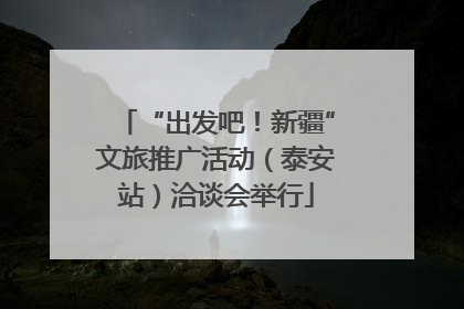 “出发吧！新疆”文旅推广活动（泰安站）洽谈会举行