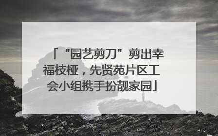 “园艺剪刀”剪出幸福枝桠，先贤苑片区工会小组携手扮靓家园