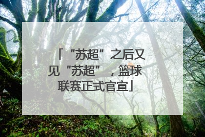 “苏超”之后又见“苏超”，篮球联赛正式官宣