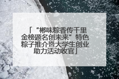 “郴味粽香传千里 金榜题名创未来”特色粽子推介暨大学生创业助力活动收官