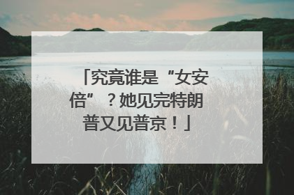 究竟谁是“女安倍”？她见完特朗普又见普京！