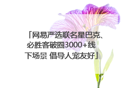 网易严选联名星巴克、必胜客破圈3000+线下场景 倡导人宠友好