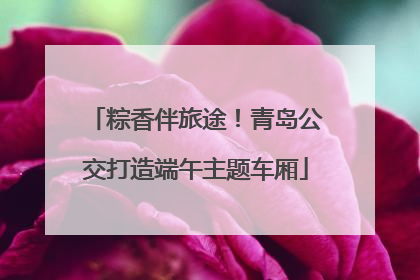 粽香伴旅途！青岛公交打造端午主题车厢