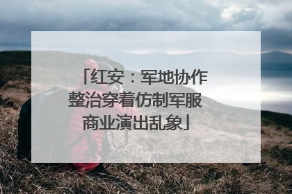红安：军地协作整治穿着仿制军服商业演出乱象