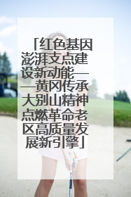 红色基因澎湃支点建设新动能——黄冈传承大别山精神点燃革命老区高质量发展新引擎