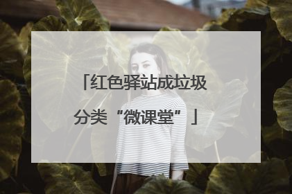红色驿站成垃圾分类“微课堂”