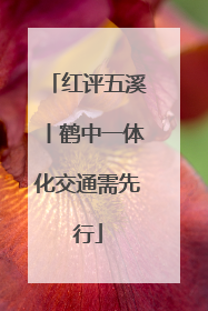 红评五溪丨鹤中一体化交通需先行