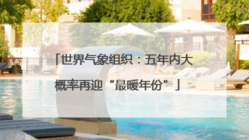 世界气象组织：五年内大概率再迎“最暖年份”