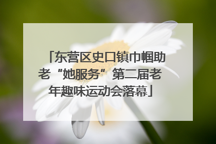 东营区史口镇巾帼助老“她服务”第二届老年趣味运动会落幕