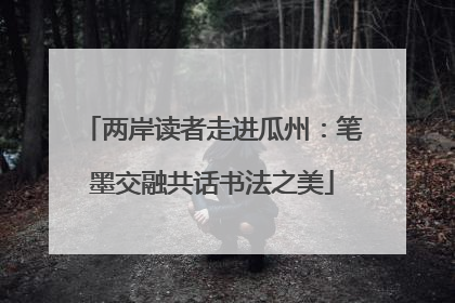 两岸读者走进瓜州：笔墨交融共话书法之美