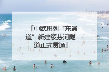 中欧班列“东通道”新建绥芬河隧道正式贯通