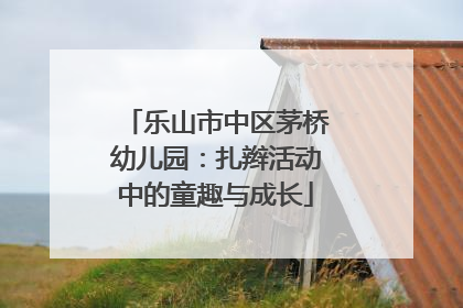 乐山市中区茅桥幼儿园：扎辫活动中的童趣与成长
