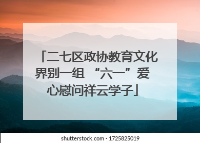 二七区政协教育文化界别一组 “六一”爱心慰问祥云学子