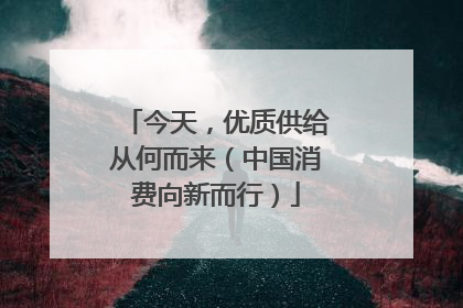 今天，优质供给从何而来（中国消费向新而行）