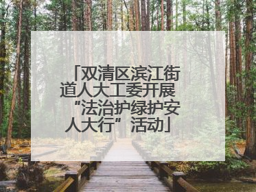 双清区滨江街道人大工委开展“法治护绿护安人大行”活动