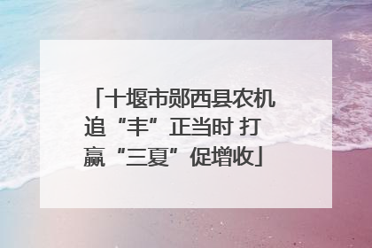 十堰市郧西县农机追“丰”正当时 打赢“三夏”促增收