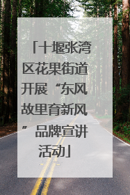 十堰张湾区花果街道开展“东风故里育新风”品牌宣讲活动
