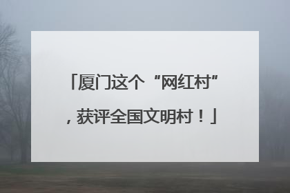 厦门这个“网红村”，获评全国文明村！