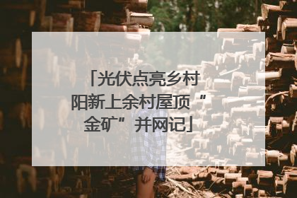 光伏点亮乡村 阳新上余村屋顶“金矿”并网记