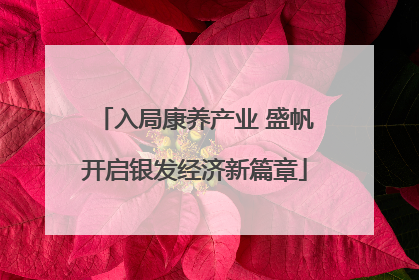 入局康养产业 盛帆开启银发经济新篇章