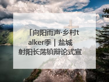 向阳而声·乡村talker季｜盐城射阳长荡镇辩论式宣讲有看头有热度