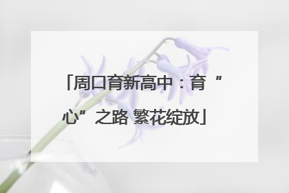 周口育新高中：育“心”之路 繁花绽放