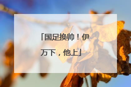 国足换帅！伊万下，他上