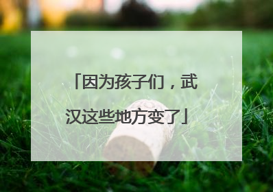 因为孩子们，武汉这些地方变了