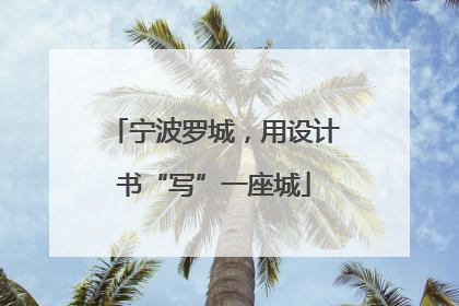 宁波罗城，用设计书“写”一座城