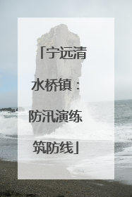 宁远清水桥镇：防汛演练筑防线