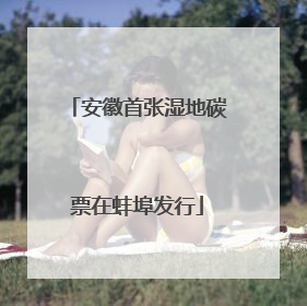 安徽首张湿地碳票在蚌埠发行