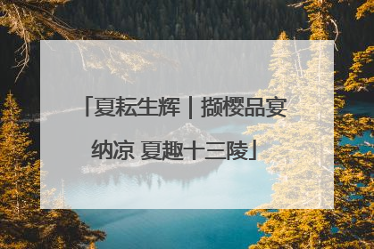 夏耘生辉｜撷樱品宴纳凉 夏趣十三陵