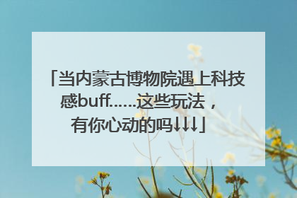 当内蒙古博物院遇上科技感buff……这些玩法，有你心动的吗↓↓↓
