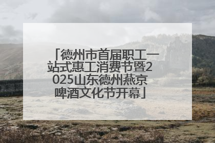 德州市首届职工一站式惠工消费节暨2025山东德州燕京啤酒文化节开幕
