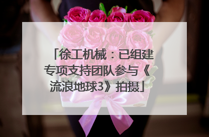 徐工机械：已组建专项支持团队参与《流浪地球3》拍摄