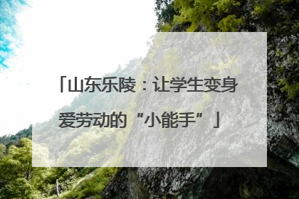 山东乐陵：让学生变身爱劳动的“小能手”