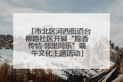 市北区河西街道台柳路社区开展“粽香传情·邻里同乐”端午文化主题活动