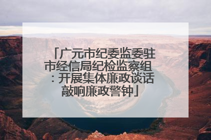 广元市纪委监委驻市经信局纪检监察组：开展集体廉政谈话 敲响廉政警钟