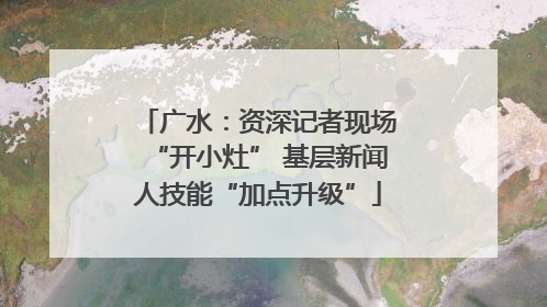 广水：资深记者现场“开小灶” 基层新闻人技能“加点升级”