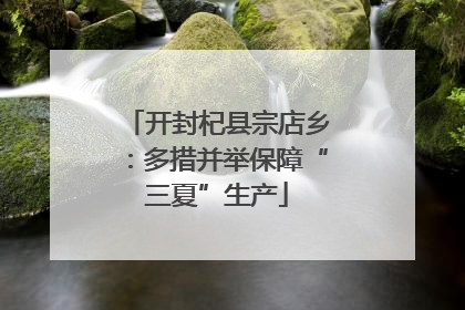 开封杞县宗店乡：多措并举保障“三夏”生产