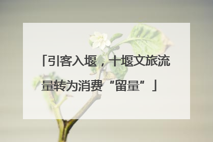 引客入堰，十堰文旅流量转为消费“留量”
