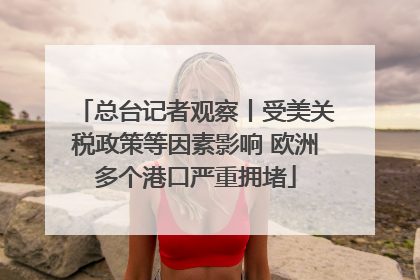 总台记者观察丨受美关税政策等因素影响 欧洲多个港口严重拥堵
